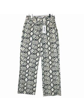 Disclosure Jeans Size 9/29 Snake Print Baggy High-Waisted Relaxed Fit NWT's